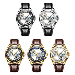 OLEVS Automatic Mechanical Leather Strap Watch