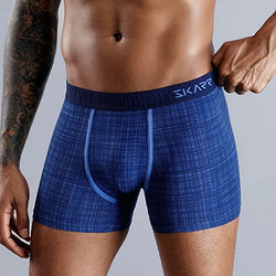 SKARR Men's Cotton Boxer Shorts - Soft Everyday Underwear