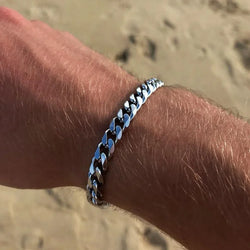 Classic Stainless Steel Cuban Chain Bracelet