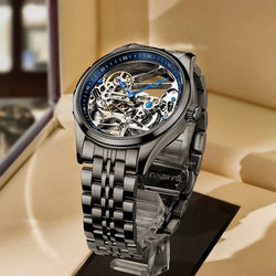 AILANG Skeleton Steampunk Automatic Mechanical Watch