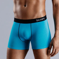 SKARR Men's Cotton Boxer Shorts - Soft Everyday Underwear