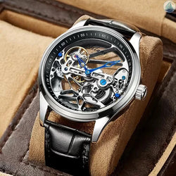 AILANG Skeleton Steampunk Automatic Mechanical Watch