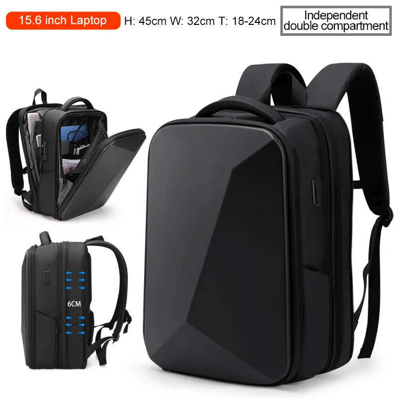 FENRUIEN Anti-Theft Waterproof Laptop Backpack with USB Port