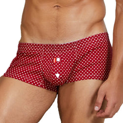 SEOBEAN Men's Cotton Plaid Boxer Shorts - Loose Lounge Fit
