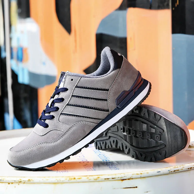 Comfort Walking Sneakers - Trendy Lace-Up Casual Shoes