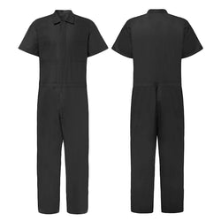 Men's Short Sleeve Zipper Leisure Overalls