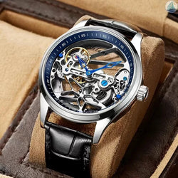 AILANG Skeleton Steampunk Automatic Mechanical Watch
