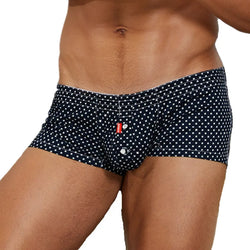 SEOBEAN Men's Cotton Plaid Boxer Shorts - Loose Lounge Fit