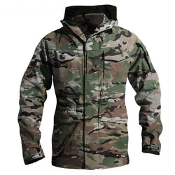 Men's M65 Waterproof Hooded Military Windbreaker Jacket