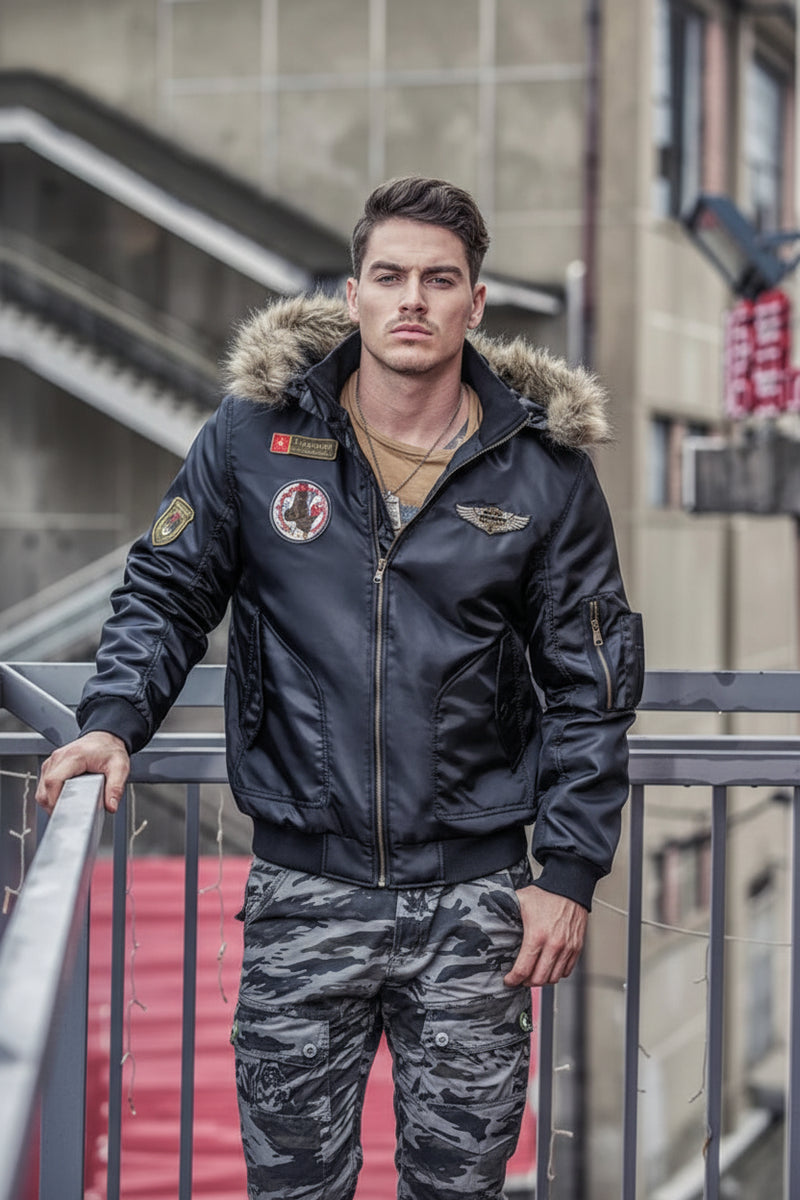 DIMUSI Men's Thick Padded Parka Jacket - Warm Hooded Tactical Coat