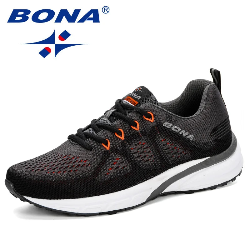 Lightweight Mesh Sport Sneakers - Outdoor Athletic Lace-Up Trainers