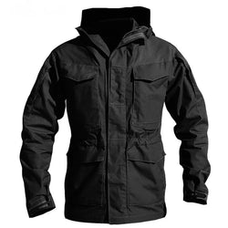 Men's M65 Waterproof Hooded Military Windbreaker Jacket