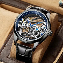 AILANG Skeleton Steampunk Automatic Mechanical Watch