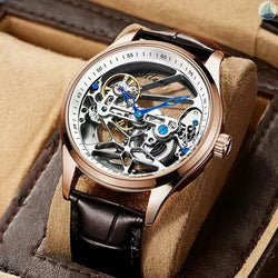 AILANG Skeleton Steampunk Automatic Mechanical Watch