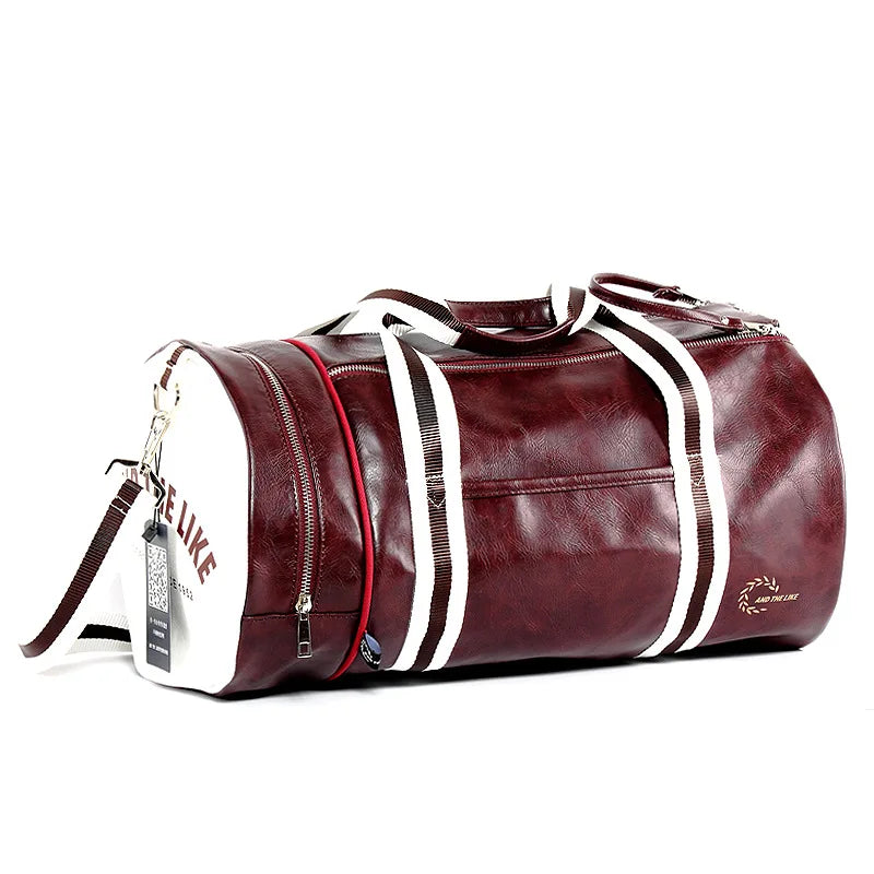 Unisex Microfiber Cylinder Gym Bag for Fitness and Travel