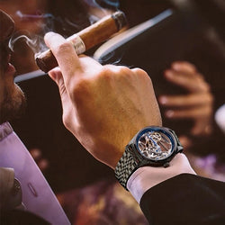 AILANG Skeleton Steampunk Automatic Mechanical Watch