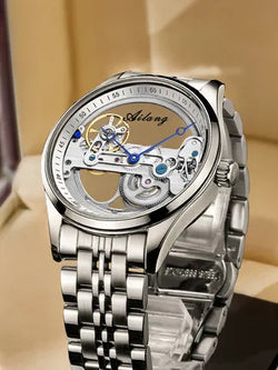 AILANG Skeleton Steampunk Automatic Mechanical Watch