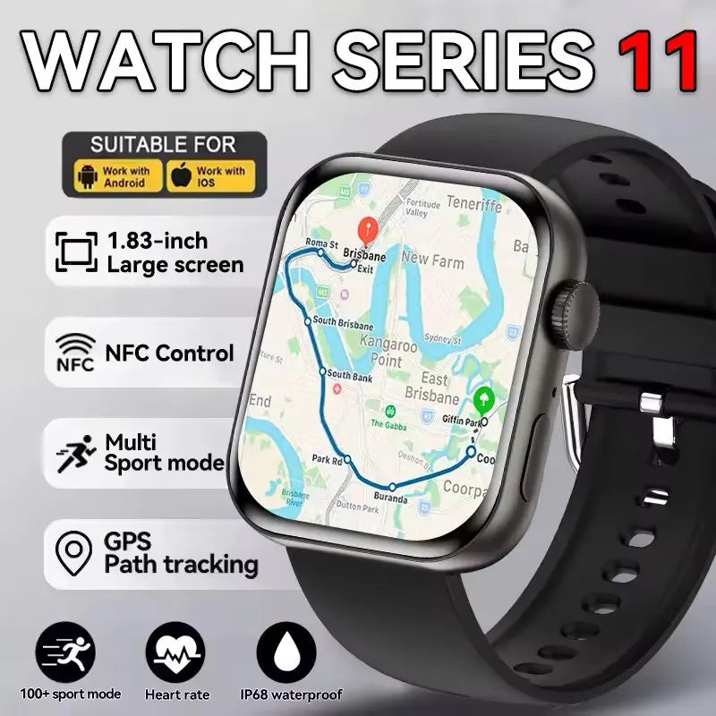 Series 10 GPS Smart Watch - Music Video Bluetooth Call Tracker