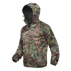 Men's Lightweight Tactical Camo Bomber Windbreaker Jacket