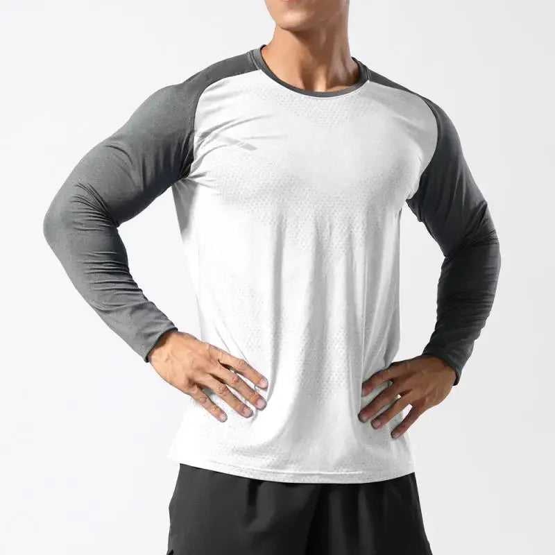 Men's Quick Dry Long Sleeve Fitness Training Top