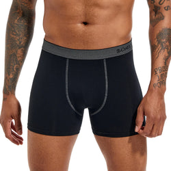 SKARR Men's Cotton Boxer Shorts - Soft Everyday Underwear