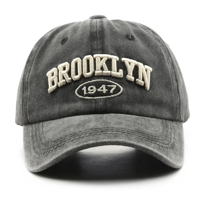 Brooklyn Alphabet Snapback Cap - Cotton Hip Hop Baseball Hat