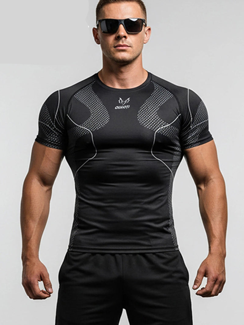 Men's Short Sleeve Quick-Dry Compression T-Shirt