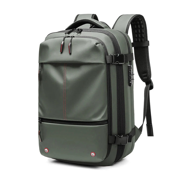 Expandable 17-Inch Laptop Travel Backpack with Vacuum Compression