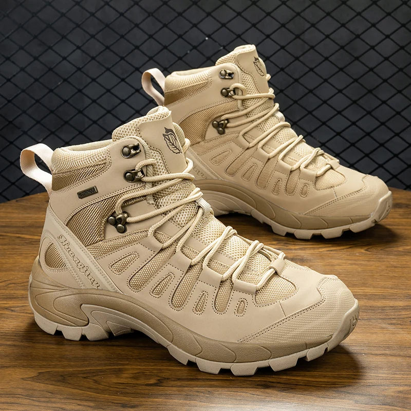 Men's Mid-Calf Breathable Outdoor Combat Boots