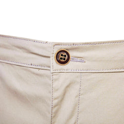 Men's 100% Cotton Solid Beach Shorts - Elastic Waist Casual Fit