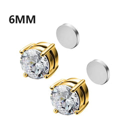 Crystal Magnetic Non-Piercing Ear Studs