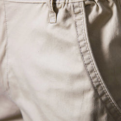 Men's 100% Cotton Solid Beach Shorts - Elastic Waist Casual Fit