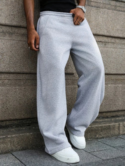 Men's Loose Fit Drawstring Straight-Leg Jogger Pants