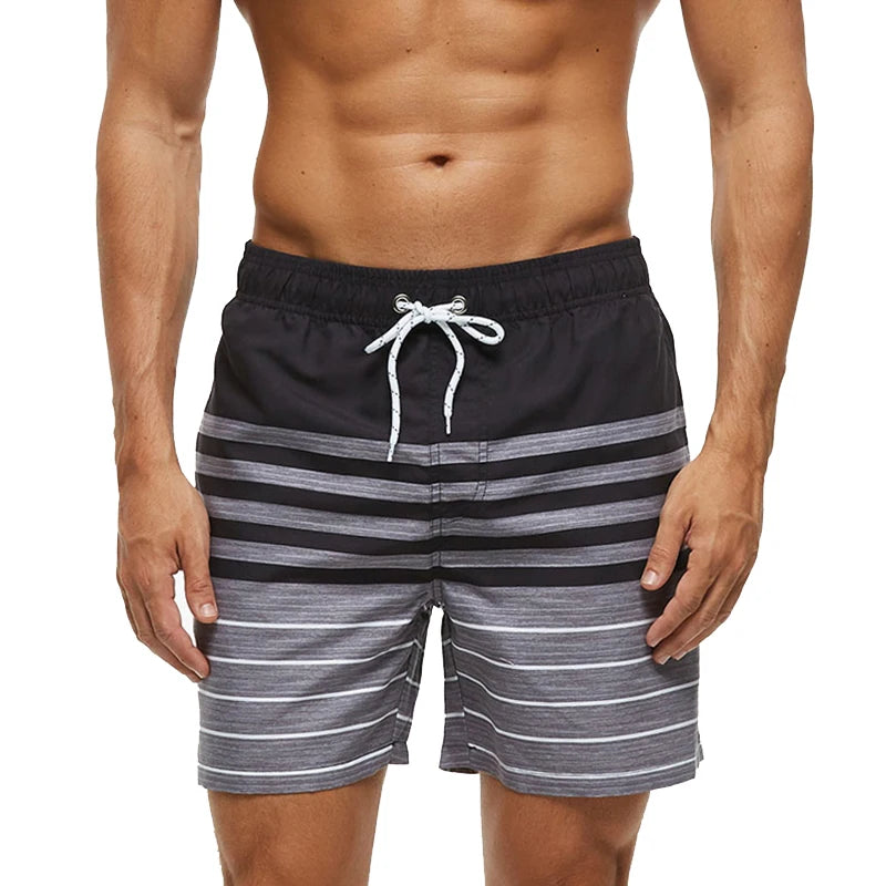 DATIFER Men's Printed Quick Dry Beach Board Shorts