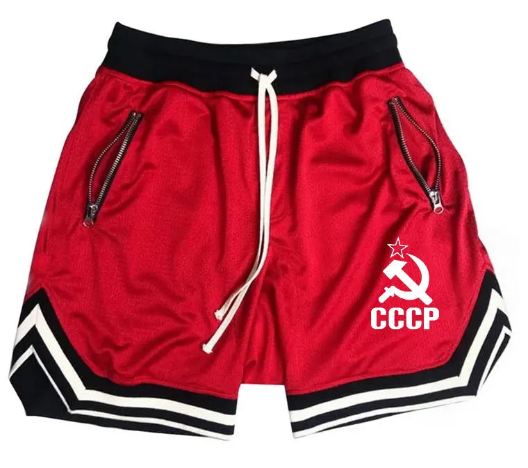 Men's CCCP Multicolor Basketball Shorts with Pockets
