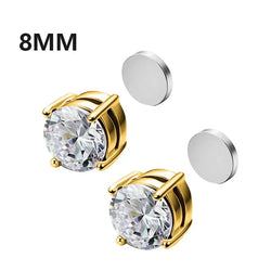 Crystal Magnetic Non-Piercing Ear Studs