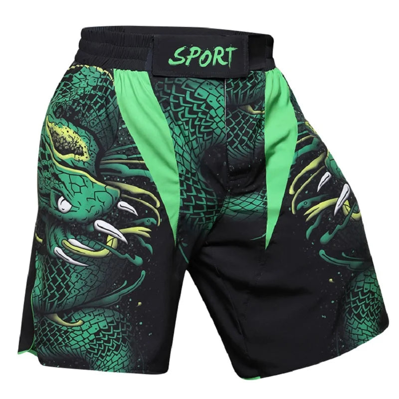 Cody Men's MMA Grappling Fight Shorts in Green