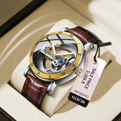 Golden Bridge Skeleton Automatic Mechanical Watch