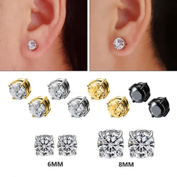 Crystal Magnetic Non-Piercing Ear Studs