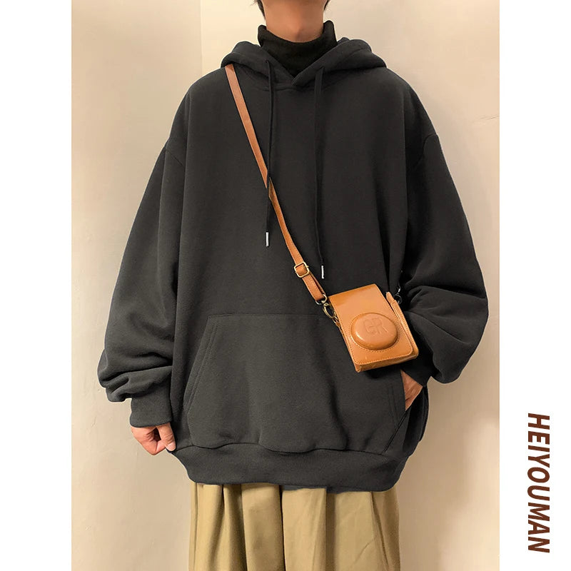 Harajuku Oversized Hoodie for Men - Loose Spring Autumn Streetwear