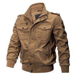 Men's Breathable Multi-Pocket Tactical Motorcycle Jacket