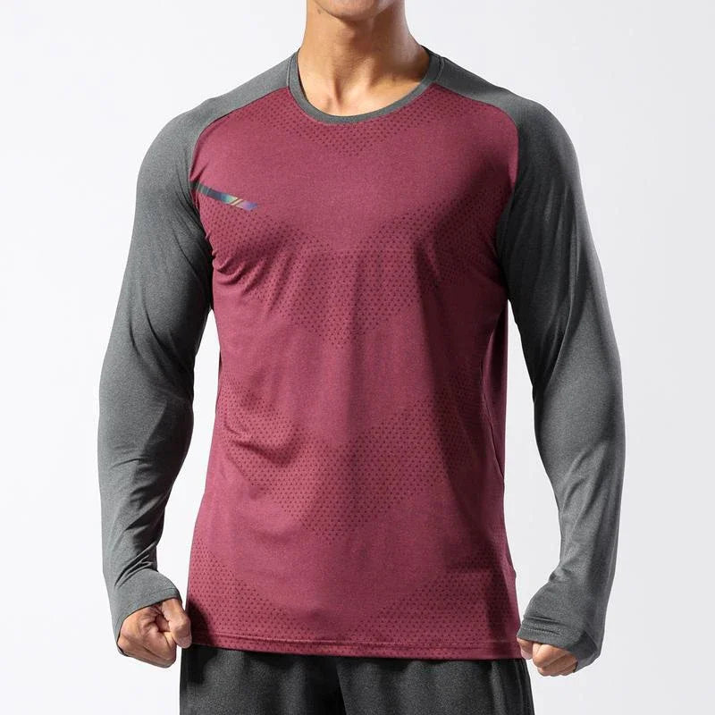 Men's Quick Dry Long Sleeve Fitness Training Top