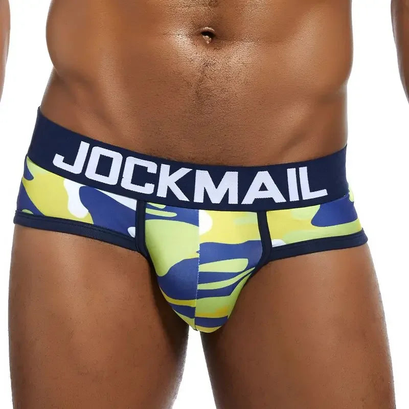 JOCKMAIL Men's Camouflage Briefs - U-Convex Stretch Underwear