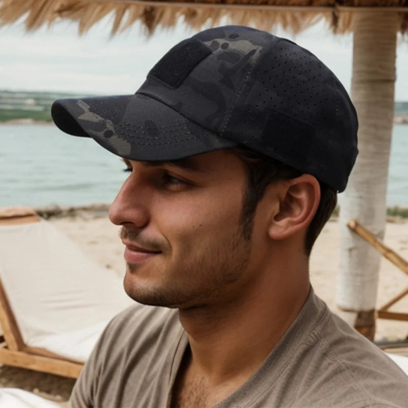 Breathable Camouflage Baseball Cap - Tactical Outdoor Sun Hat