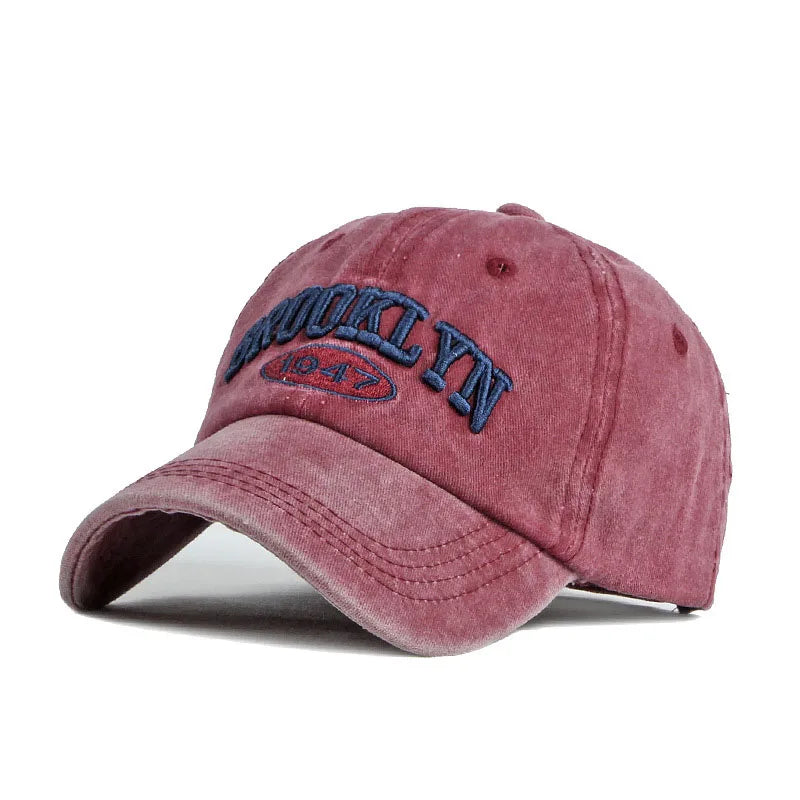 Brooklyn Alphabet Snapback Cap - Cotton Hip Hop Baseball Hat