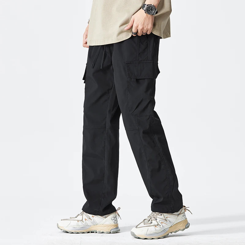 Men's Multi-Pocket Cotton Harem Cargo Joggers