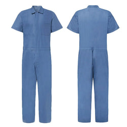 Men's Short Sleeve Zipper Leisure Overalls
