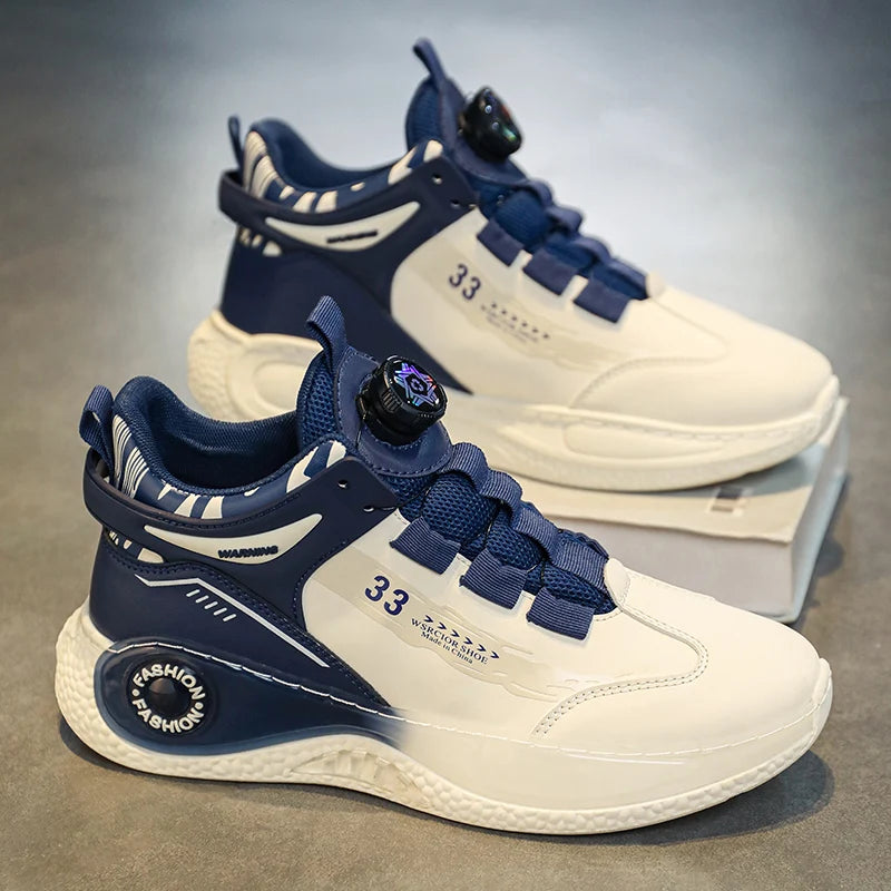 Rotating Buckle Outdoor Sneakers - Non-Slip Durable Men's Shoes