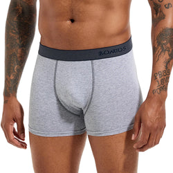 SKARR Men's Cotton Boxer Shorts - Soft Everyday Underwear