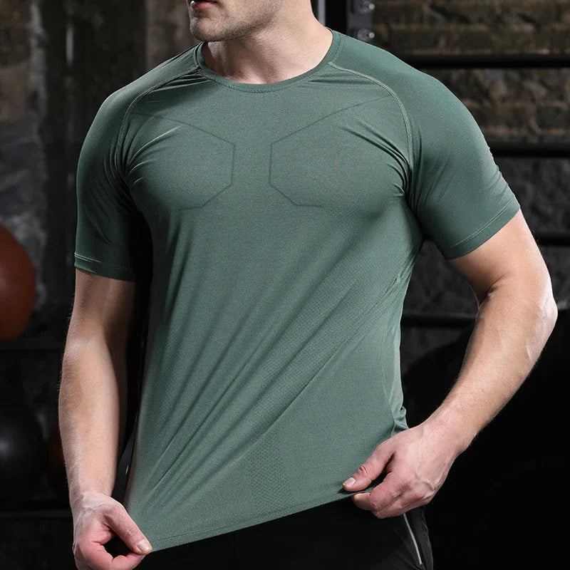 Men's Short Sleeve Breathable Running Training T-Shirt
